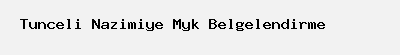 Tunceli Nazmiye Emlak Myk belgesi
